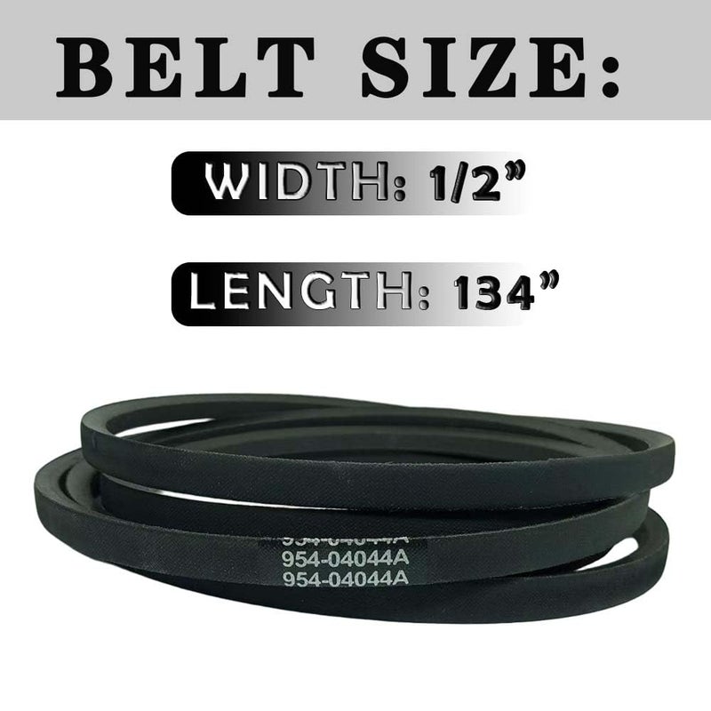 CTPOWER 954-04044A Mower Deck Belt 50" Replacement for Cub Cadet MTD Troy-Bilt 954-04044 754-04044A 954-04044A RZT RZT22 RZT50 ZT-22 ZT50 ZT-50 ZT-50 17BK2ACP ZT-5000 ZT-L7000 / Aramid Cord /134 inches - Image 3